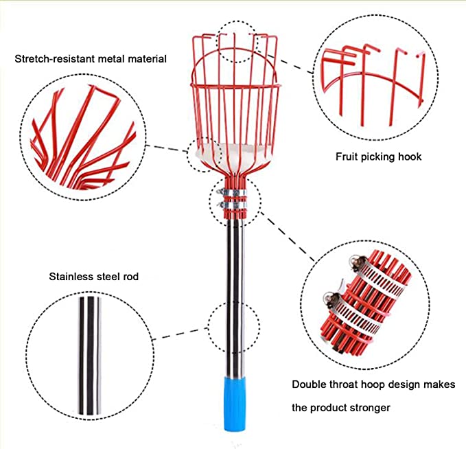 Metal Tree Fruit Picker