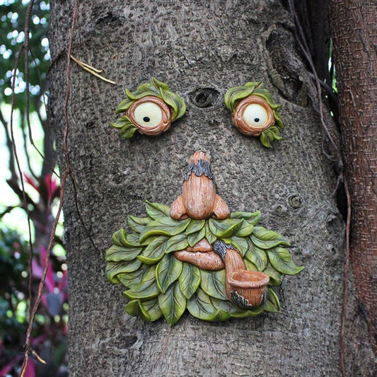 Tree Face Garden Decoration